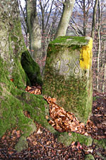 Borne frontière franco-luxembourgeoise