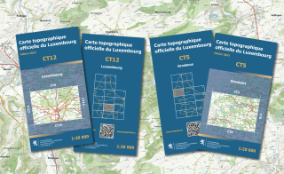 Nouvelle édition papier des cartes topographiques officielles du Luxembourg